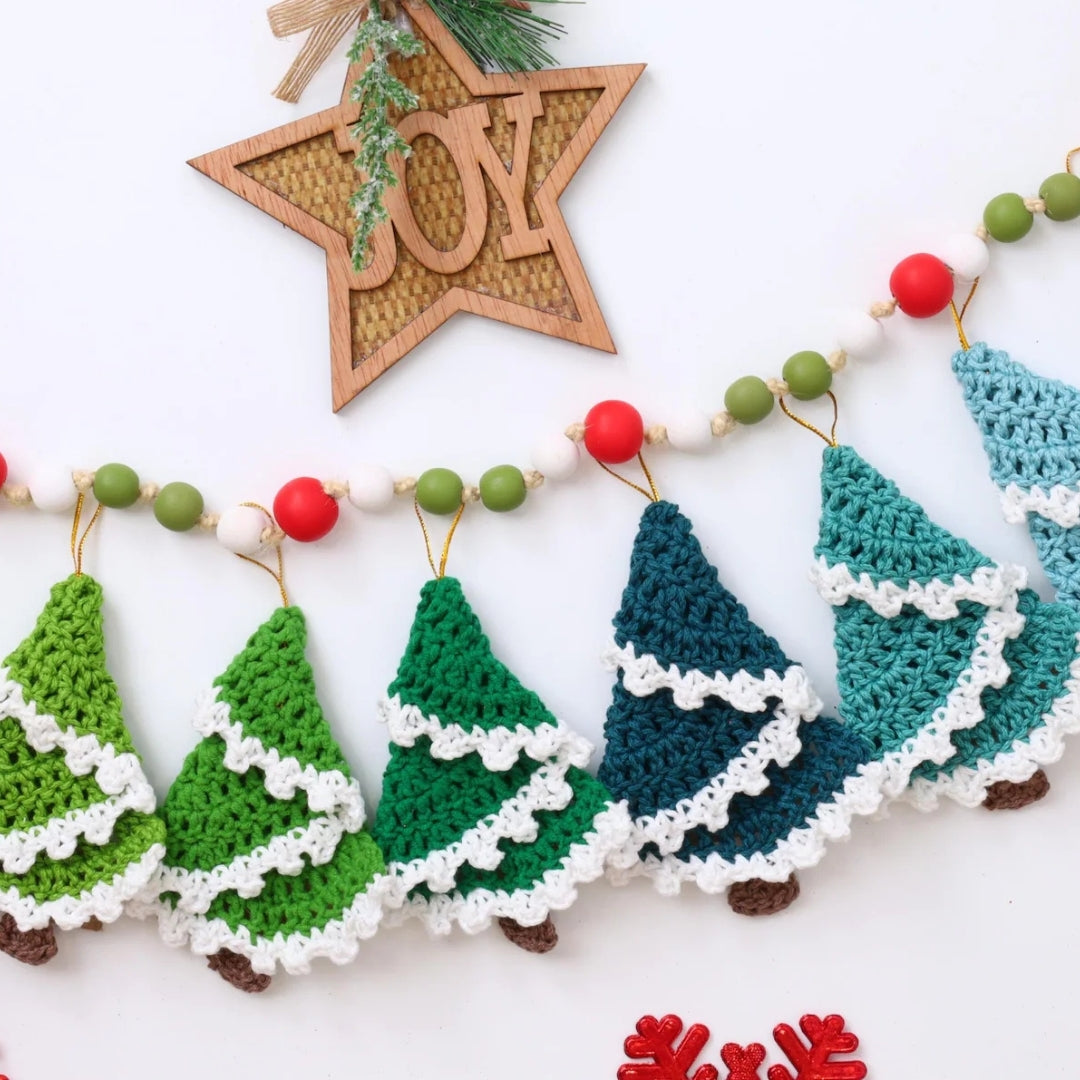 Frosted Evergreen Ornament Crochet Pattern