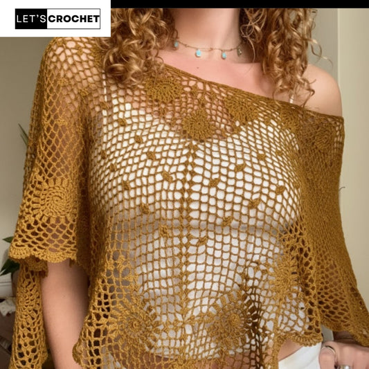 Boho Breeze Layered Wrap Crochet Pattern