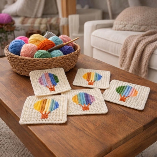 Cutesie Colorful Hot Air Balloon Crochet Pattern
