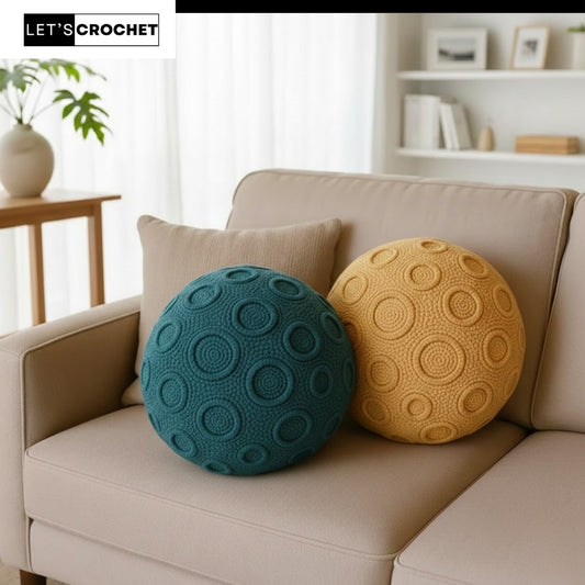 Cozy Dimensional Throw Pillow Crochet Pattern