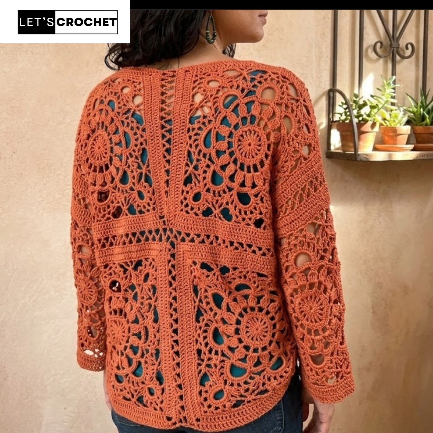 Graceful Feminine Textured Cardigan Crochet Pattern