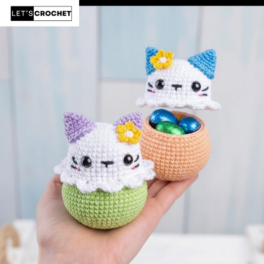 Whiskered Treat Holder Crochet Pattern