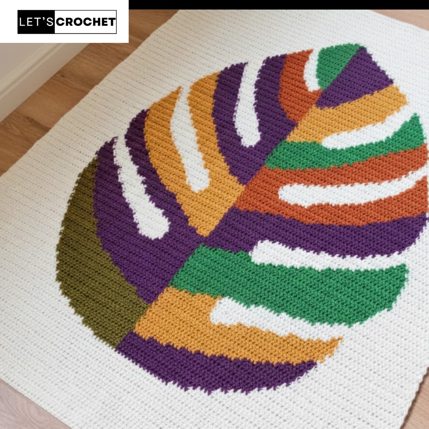 Tropical Canopy Throw Crochet Pattern
