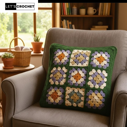 Textured Home Statement Cushion Crochet Pattern