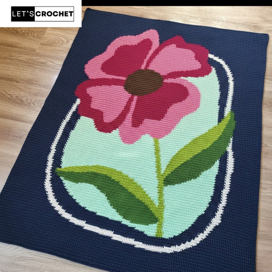 Radiant Petal Graphghan Crochet Pattern