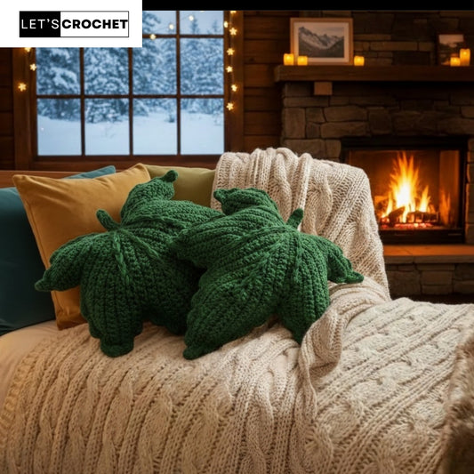Sculpted Autumn Accent Pillow Crochet Pattern