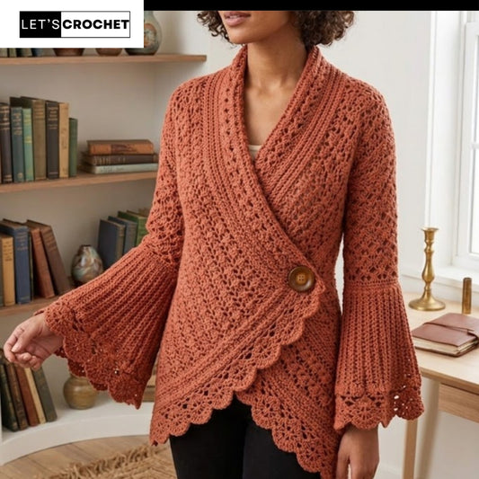 Delicate Openwork Layering Jacket Crochet Pattern