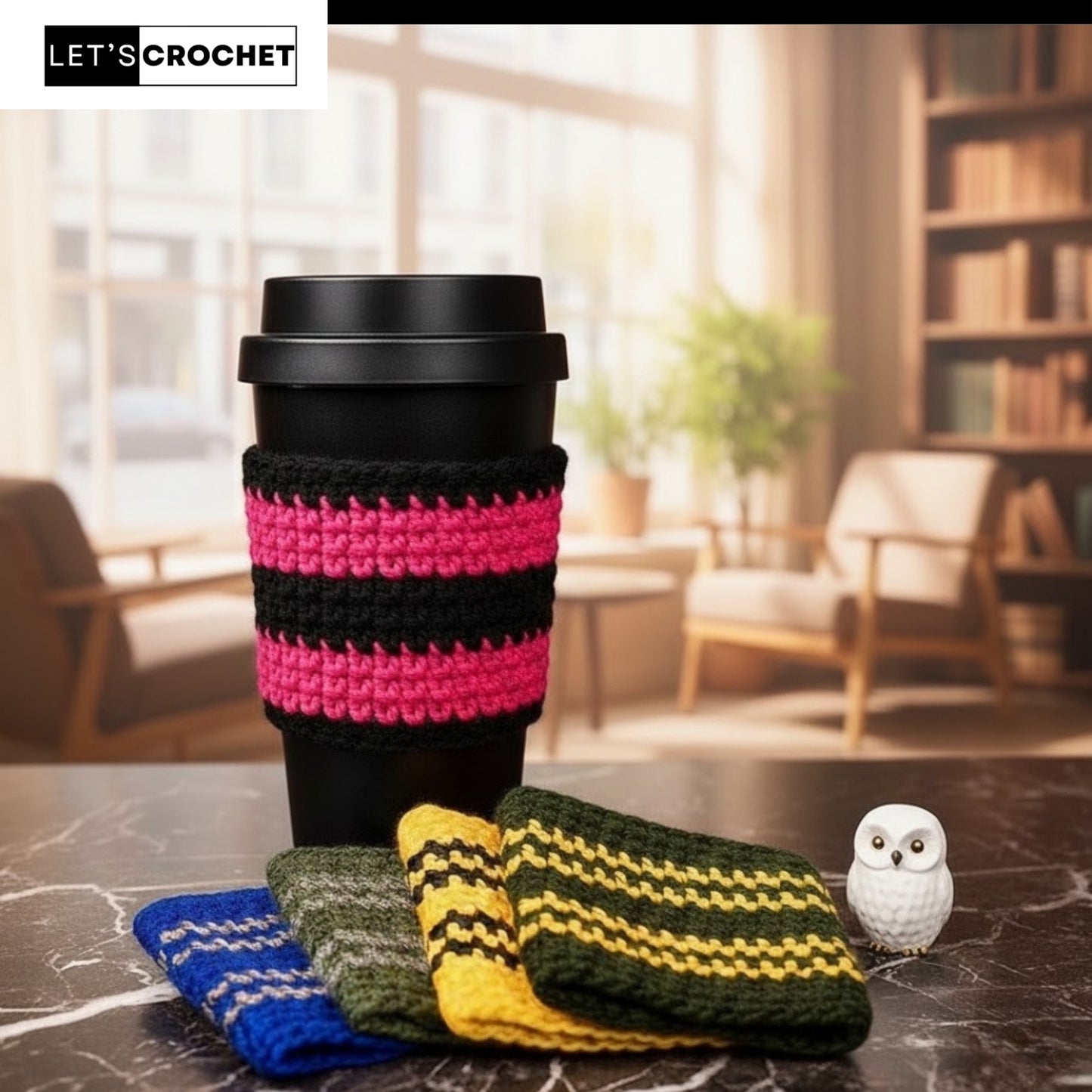 Whimsical Wizard Cup Cozy Crochet Pattern