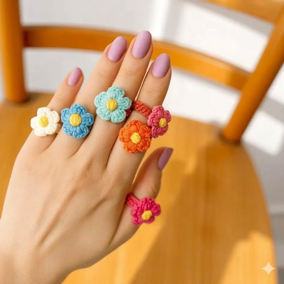 Cutesie Colorful Ringlets Floral Ringlets Crochet Pattern