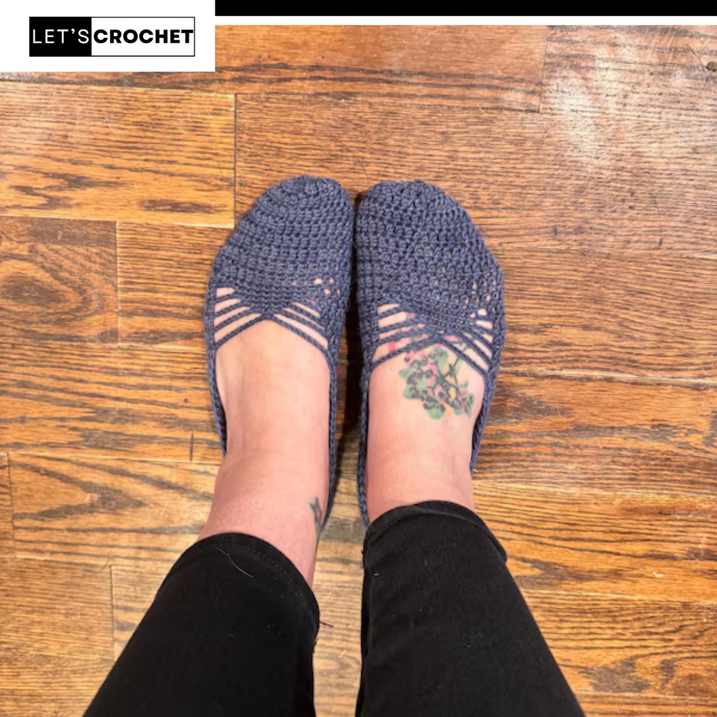 Graceful Dance Inspired House Shoes Crochet Pattern