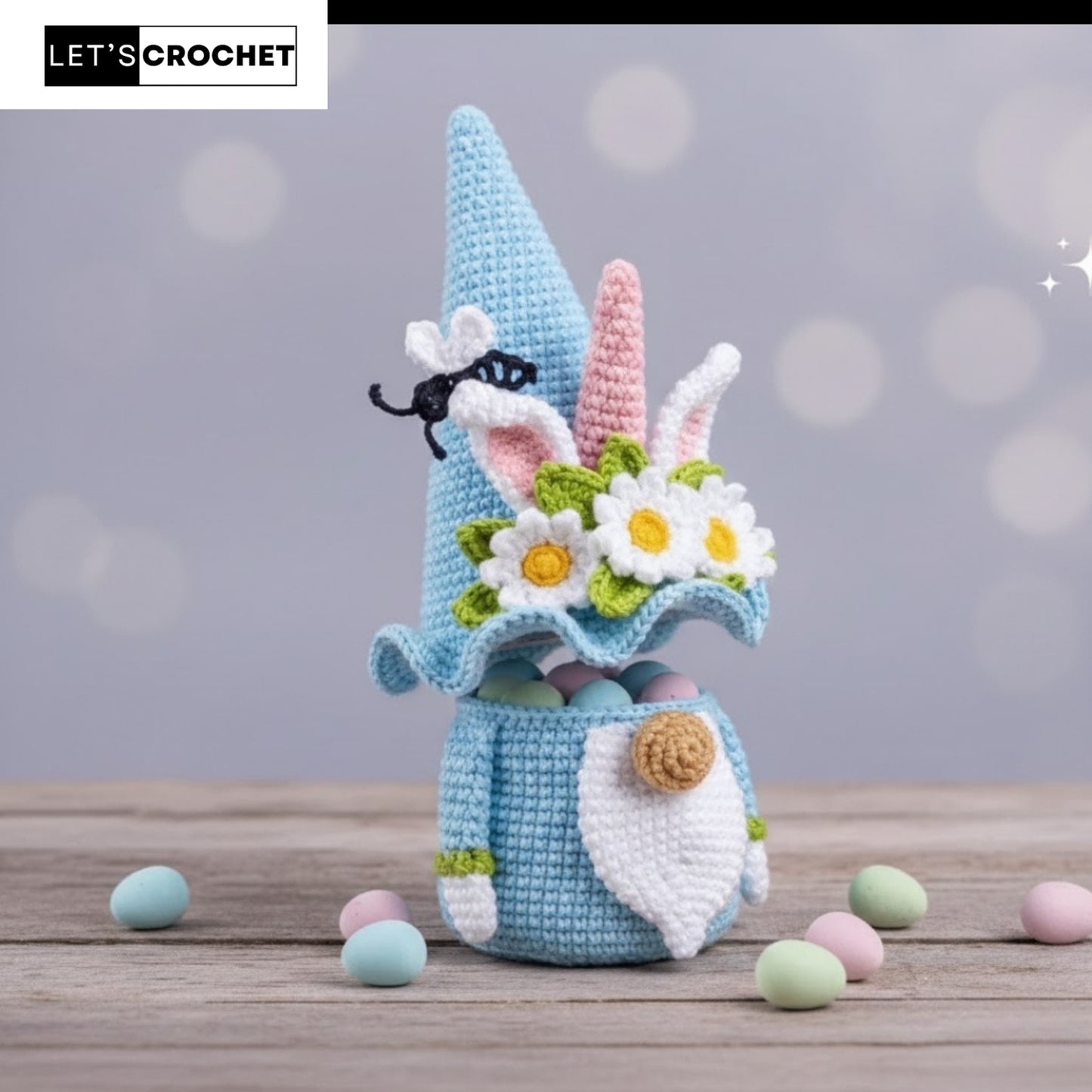Playful Spring Bunny Plush Crochet Pattern