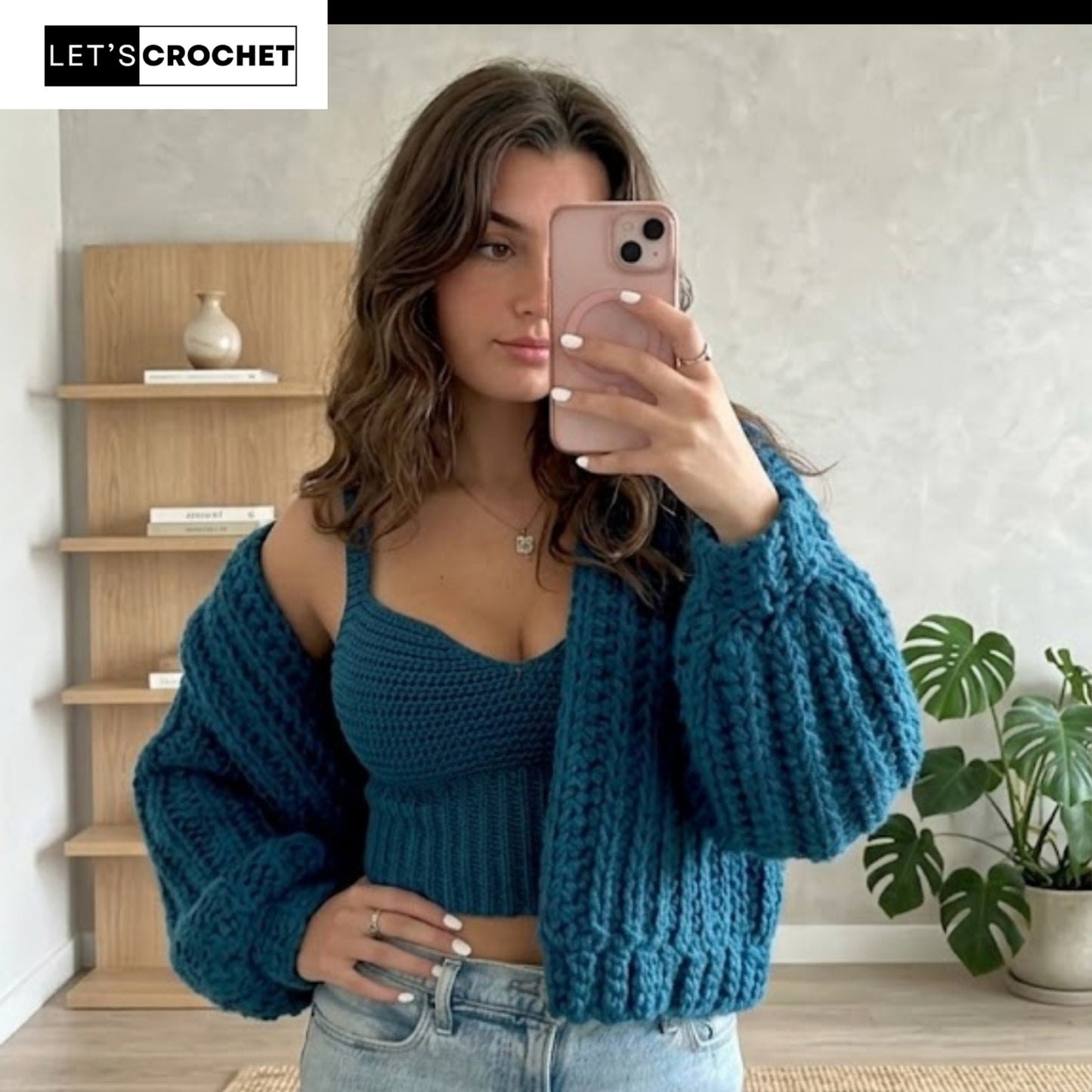 Plush Oversized Hooded Cardigan Crochet Pattern