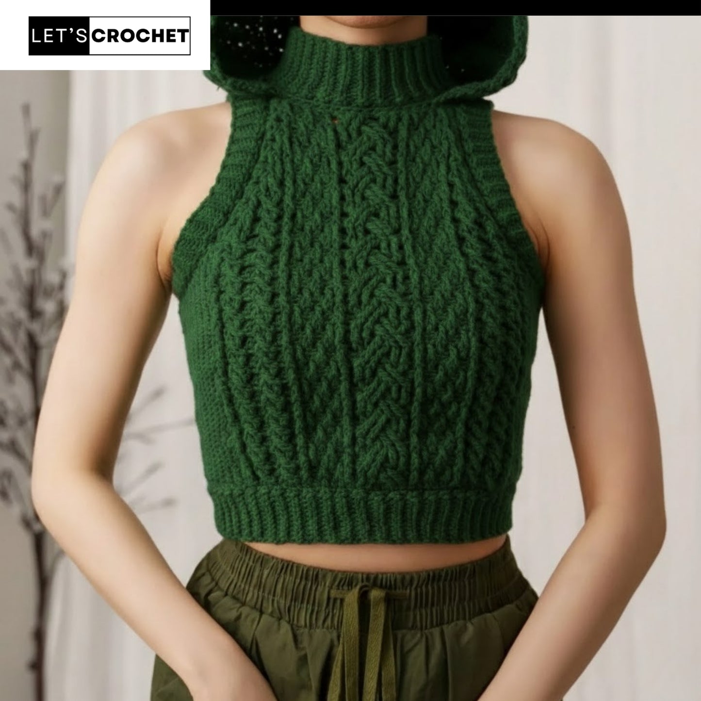 Highland Ember Hooded Vest Crochet Pattern