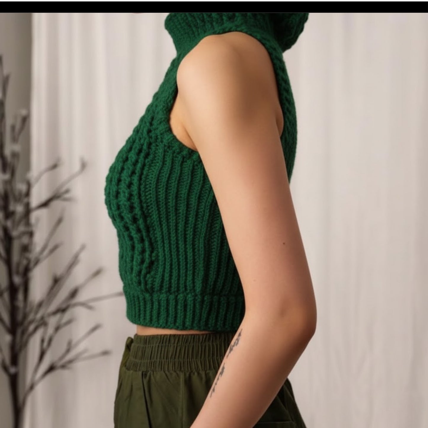 Highland Ember Hooded Vest Crochet Pattern