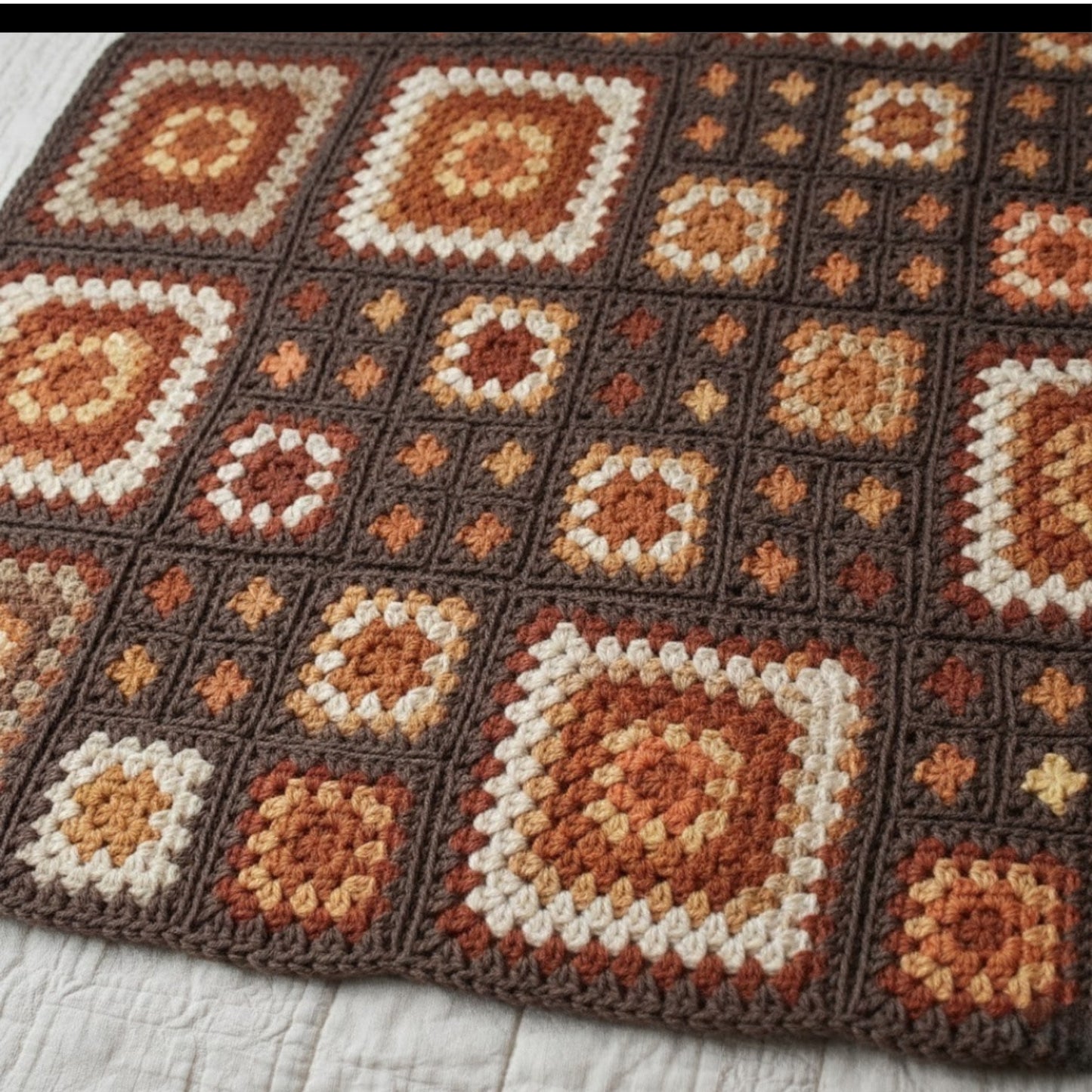 Warm Gatherings Granny Motif Blanket Crochet Pattern
