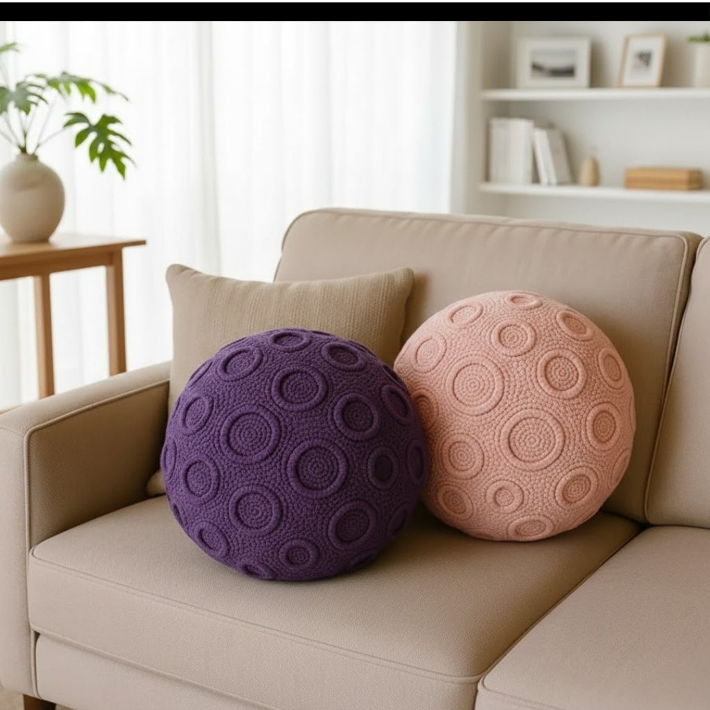 Cozy Dimensional Throw Pillow Crochet Pattern