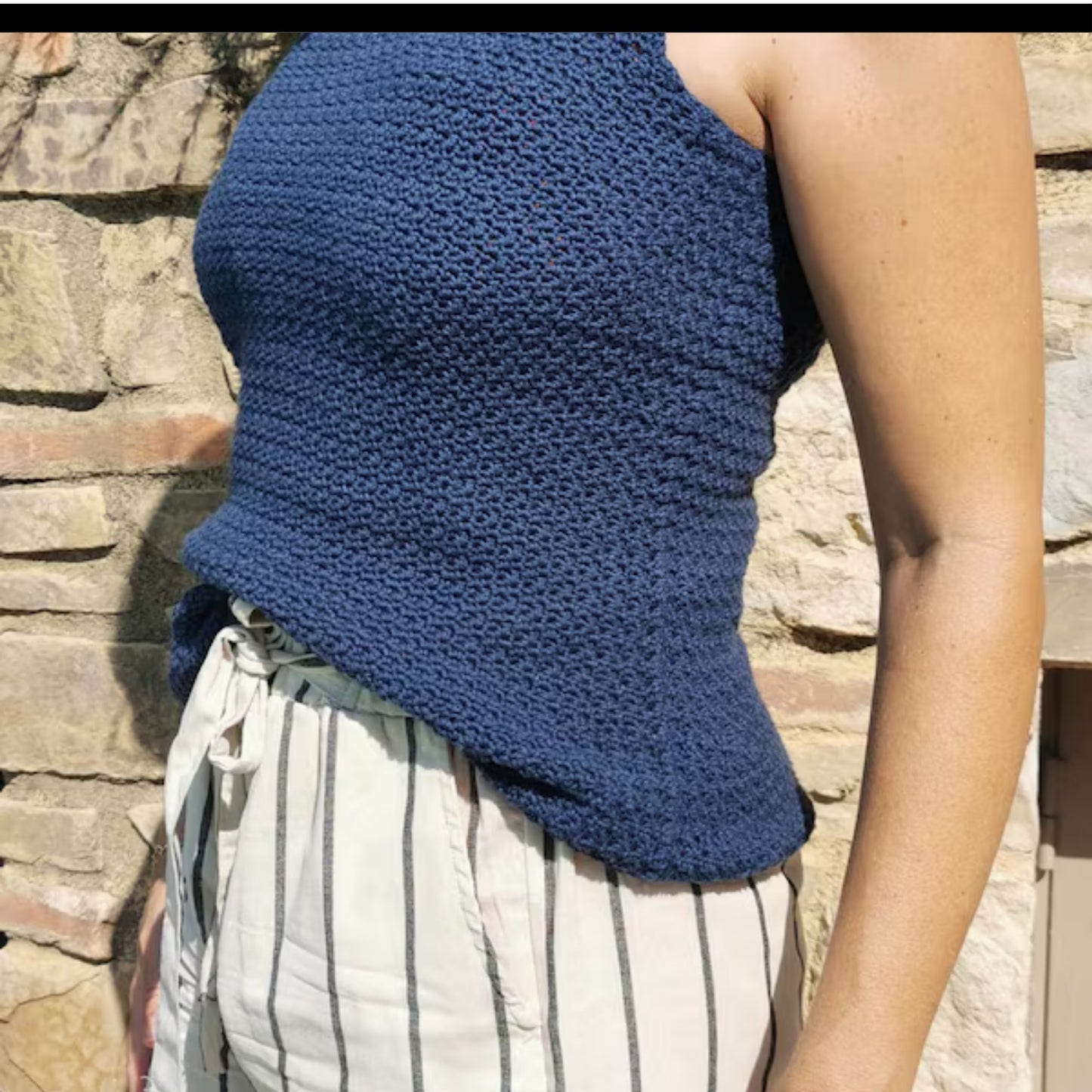 Modern Textured Sleeveless Top Crochet Pattern