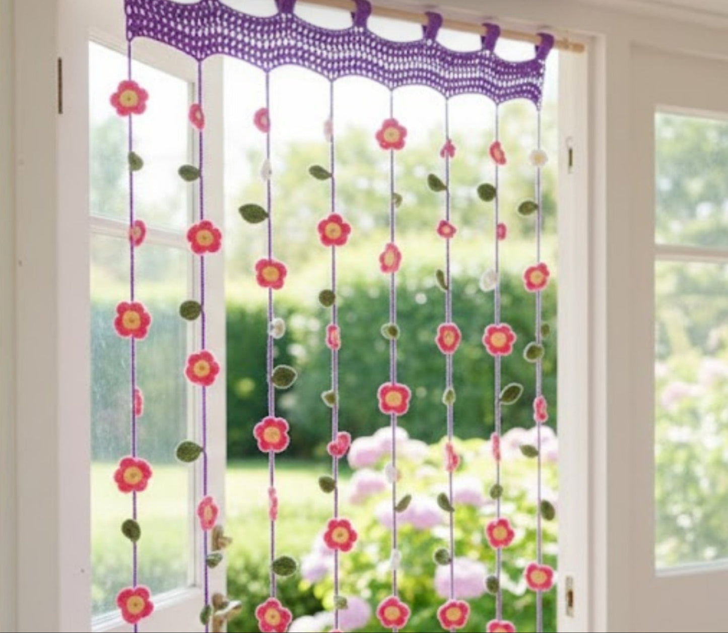 Romantic Garden Panel Drape Crochet Pattern
