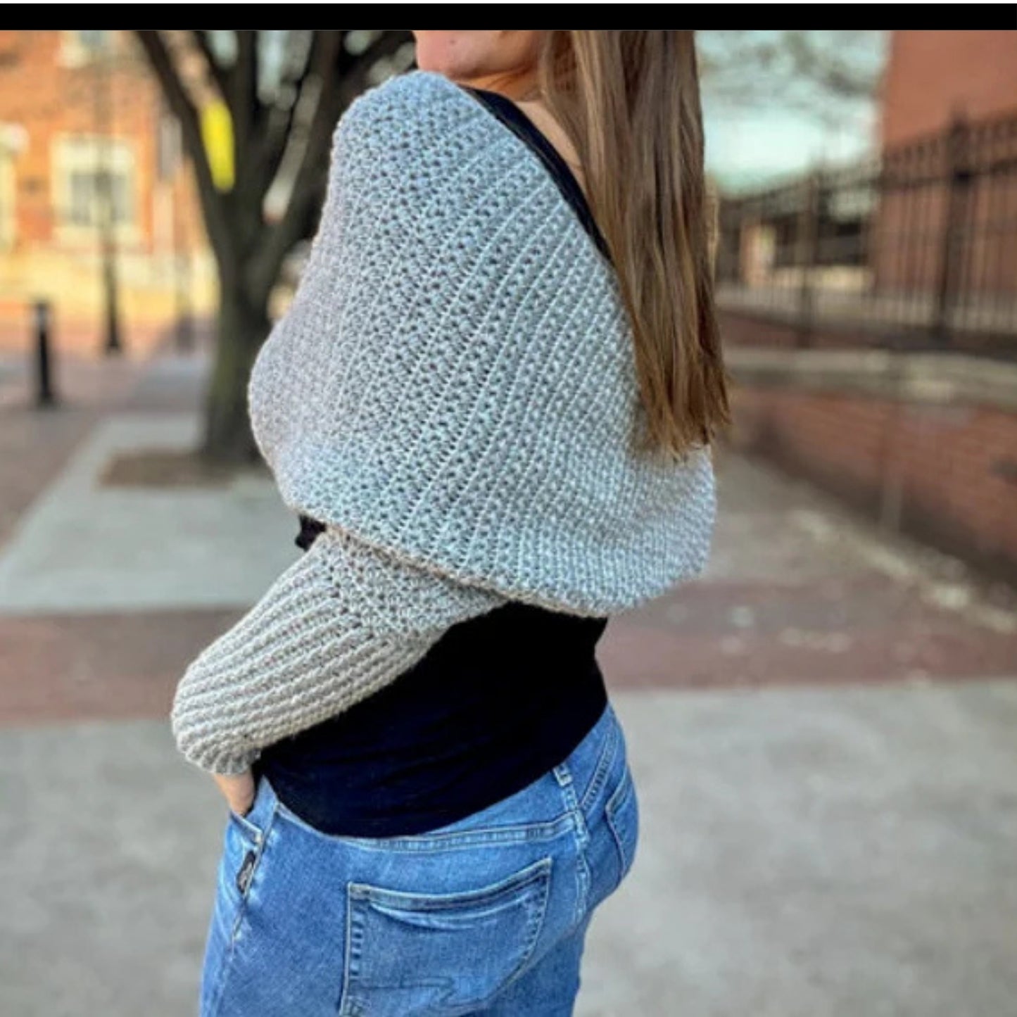 Wrap Around Sleeve Shawl Crochet Pattern