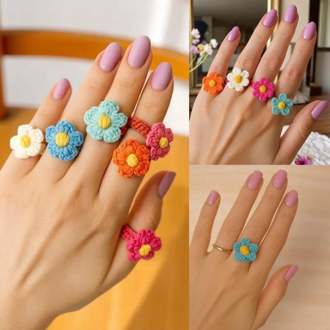 Cutesie Colorful Ringlets Floral Ringlets Crochet Pattern