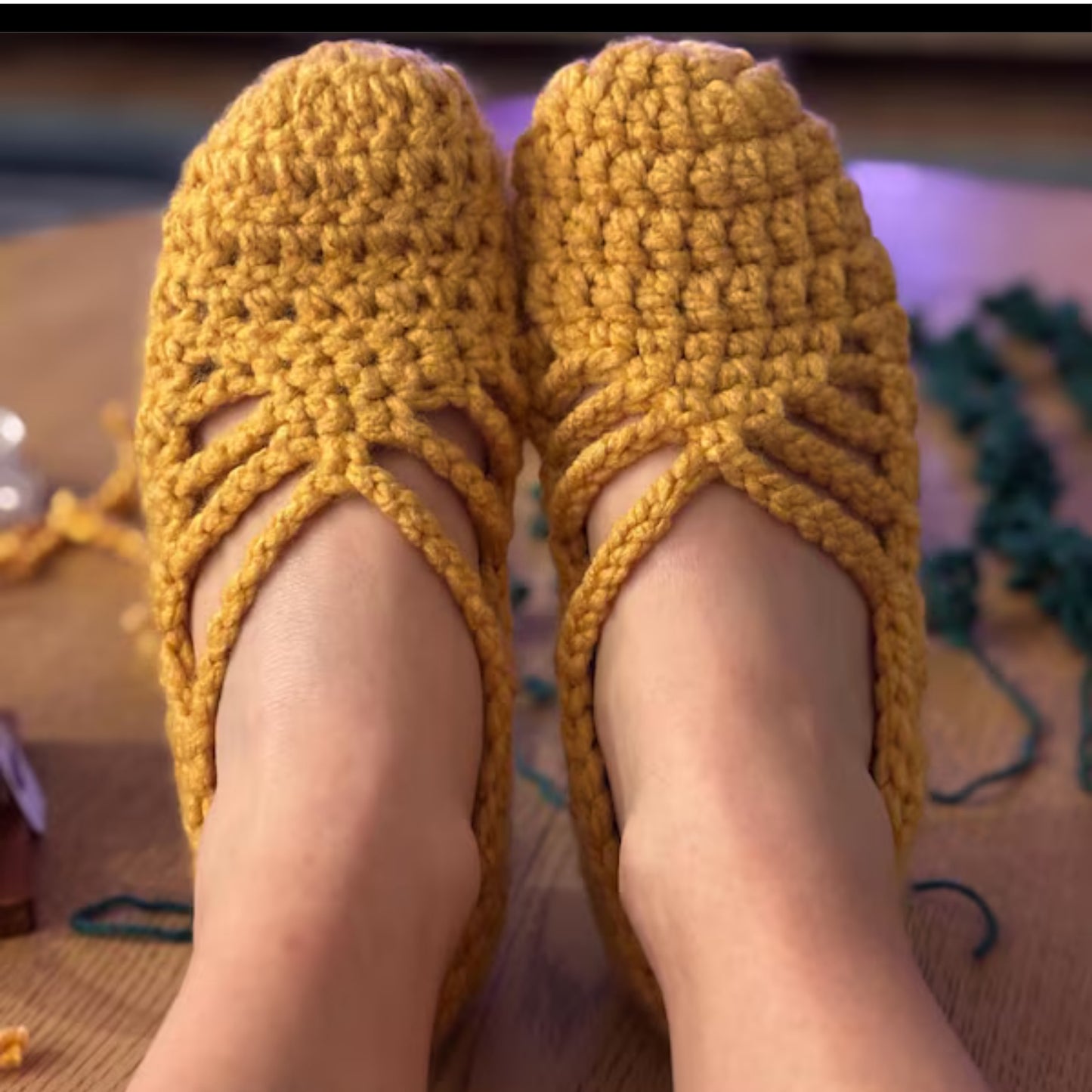 Graceful Dance Inspired House Shoes Crochet Pattern