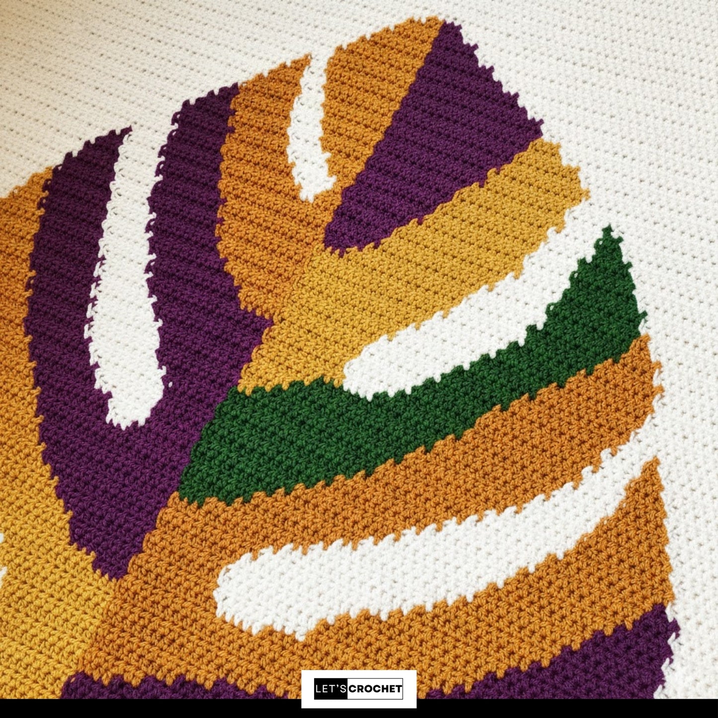 Tropical Canopy Throw Crochet Pattern