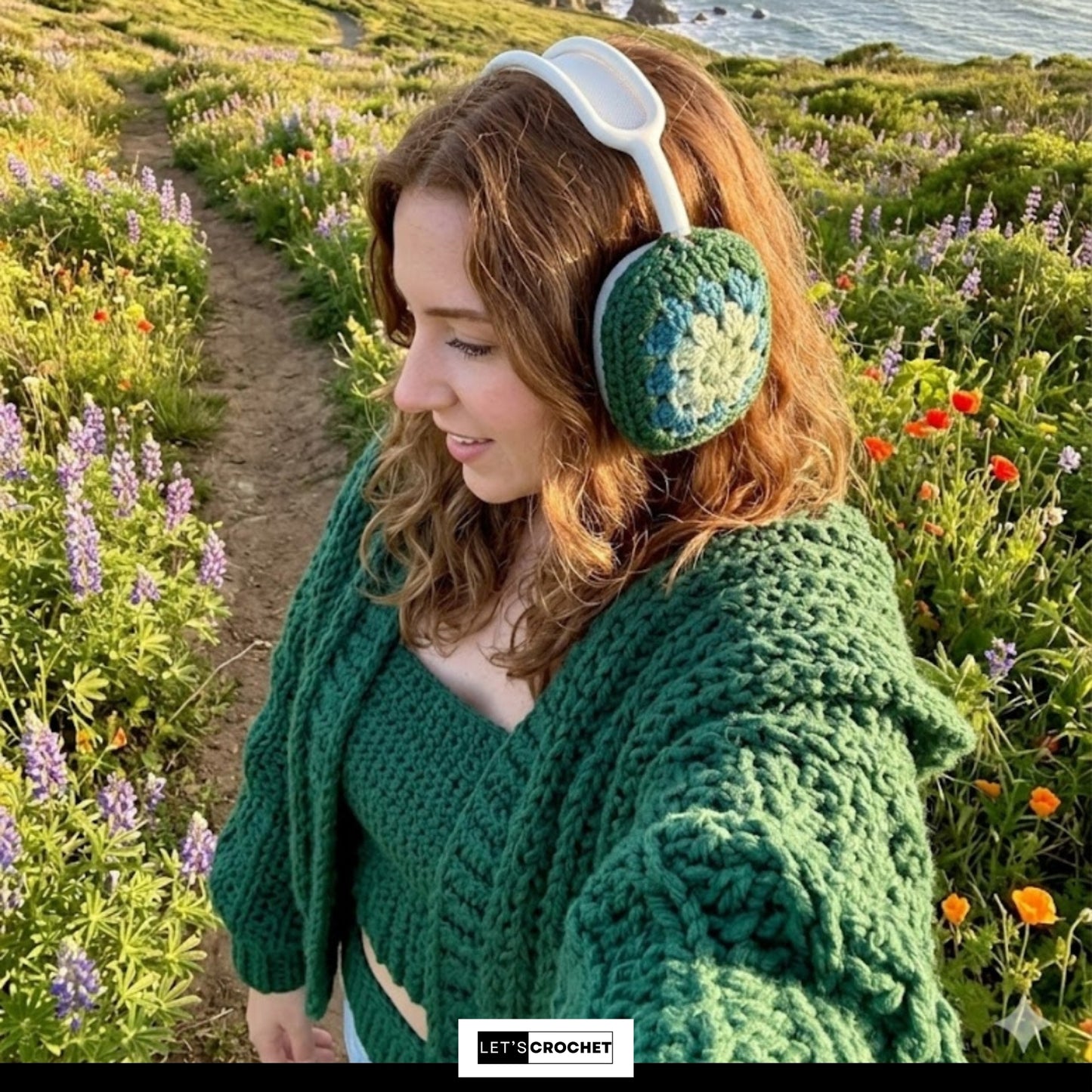 Plush Oversized Hooded Cardigan Crochet Pattern