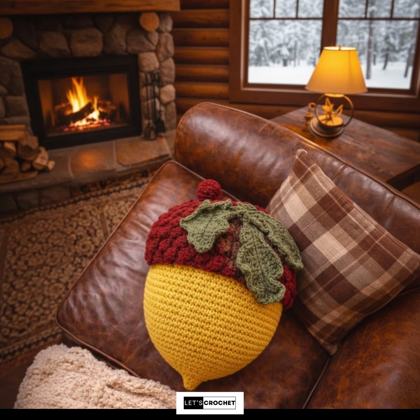 Woodland Cozy Pillow Crochet Pattern