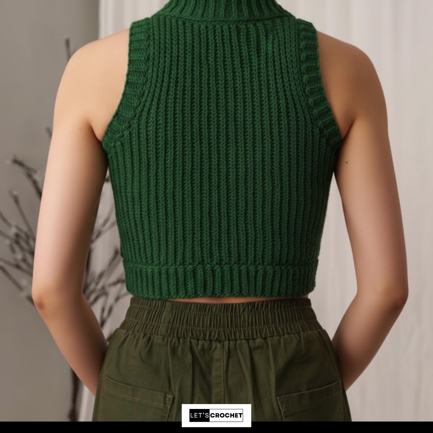 Highland Ember Hooded Vest Crochet Pattern