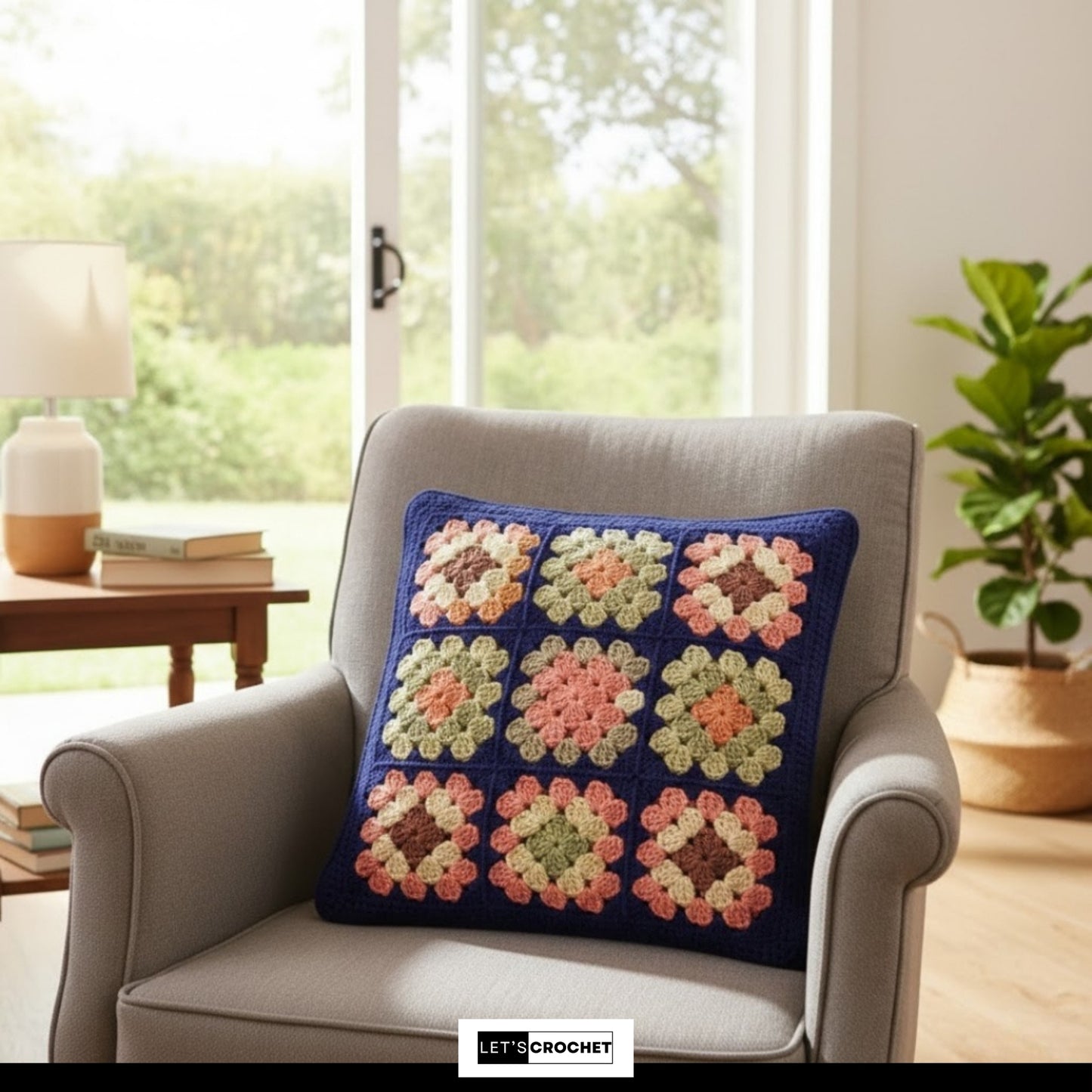 Textured Home Statement Cushion Crochet Pattern