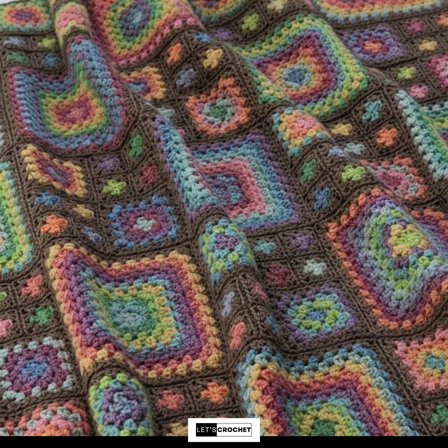 Warm Gatherings Granny Motif Blanket Crochet Pattern