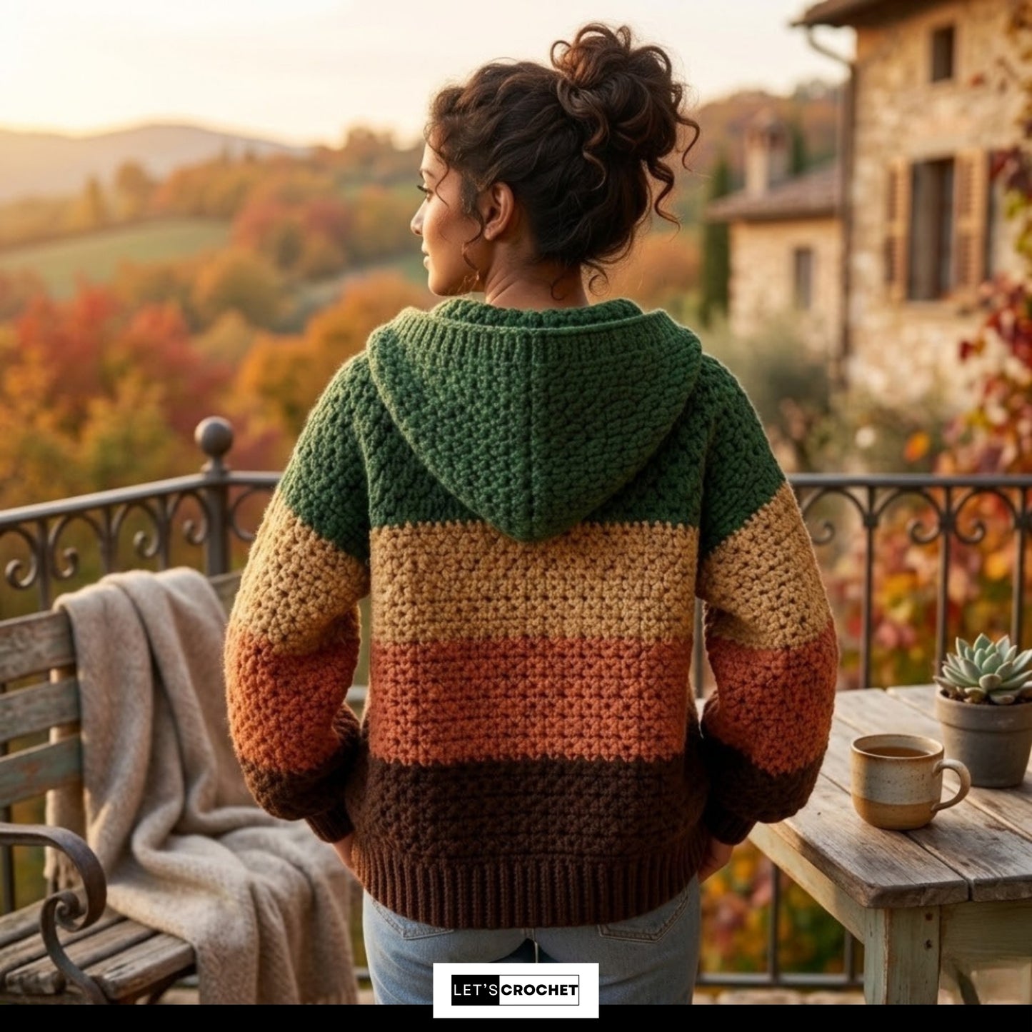 Relaxed Everyday Hooded Layer Crochet Pattern
