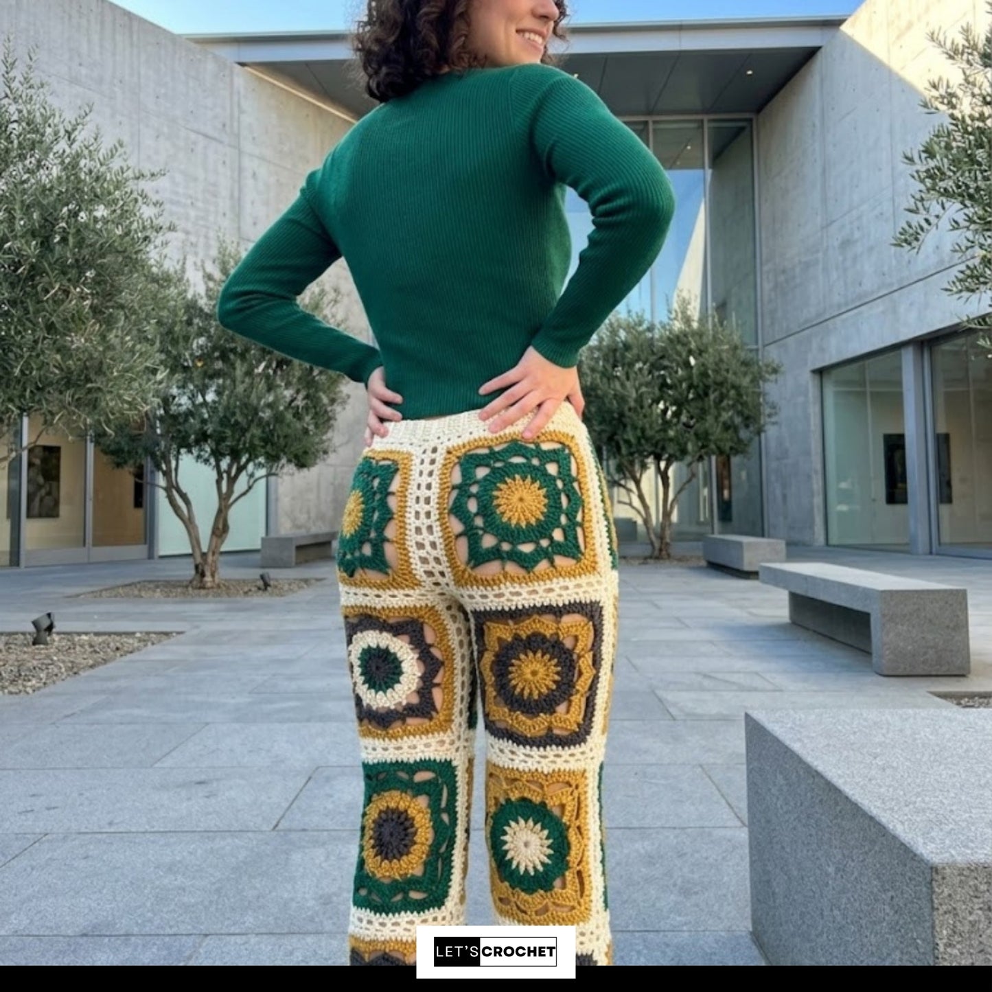Retro Flared Festival Trousers Crochet Pattern