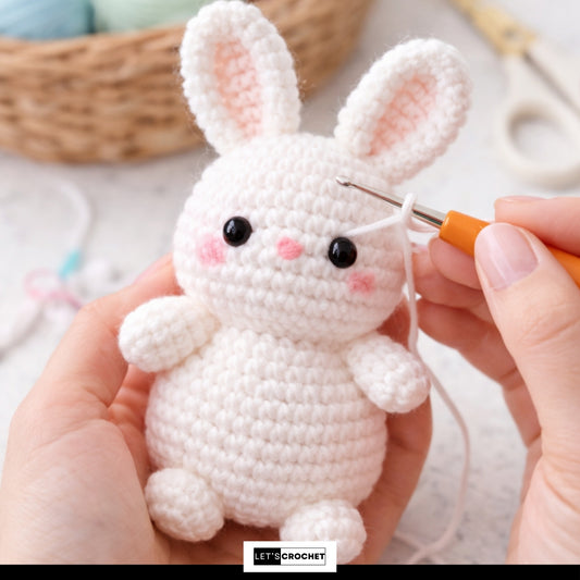 No-Sew Mini Easter Bunny Crochet Pattern