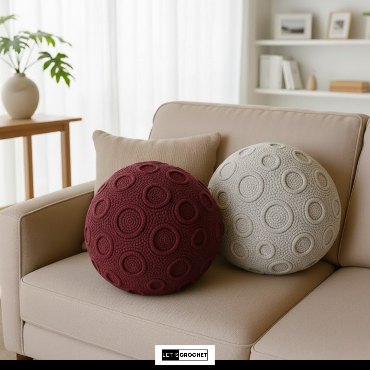 Cozy Dimensional Throw Pillow Crochet Pattern