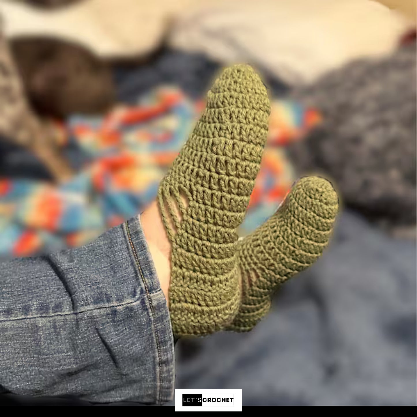 Graceful Dance Inspired House Shoes Crochet Pattern