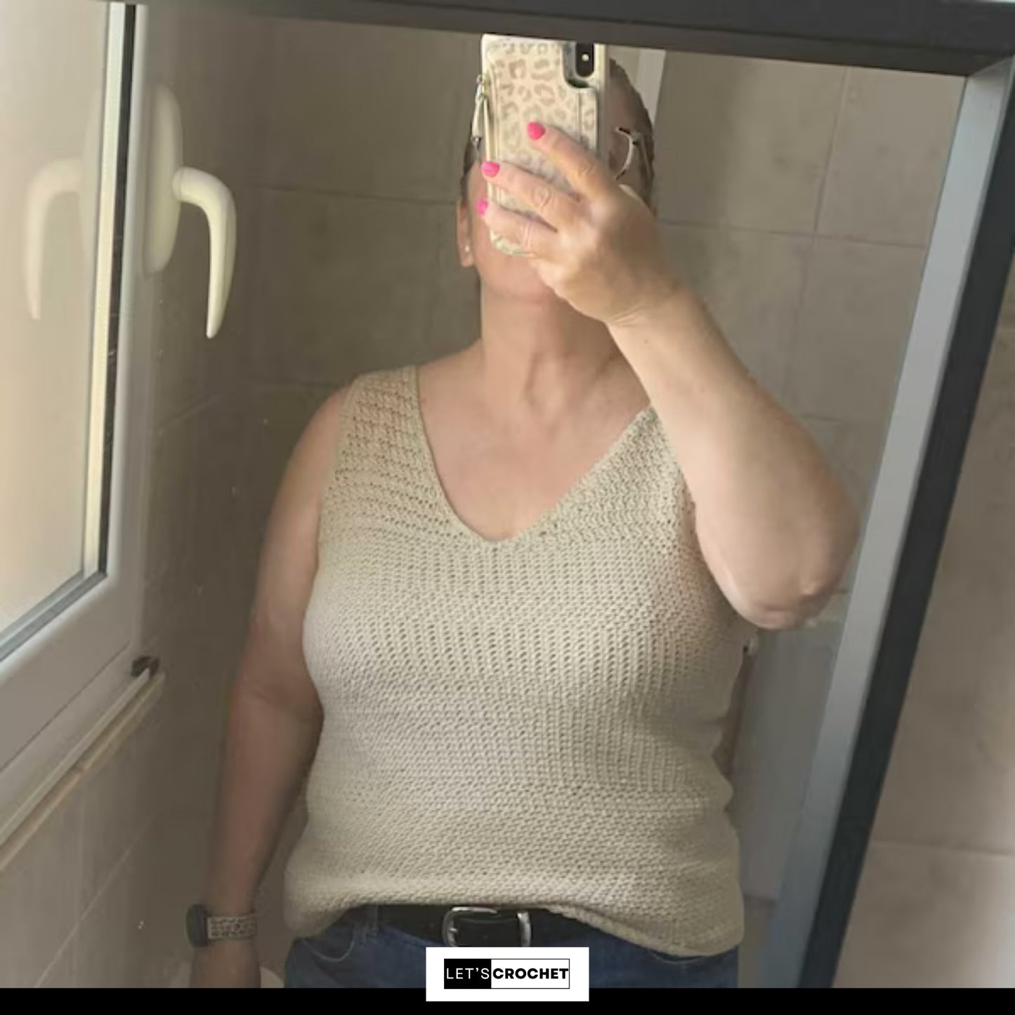 Modern Textured Sleeveless Top Crochet Pattern