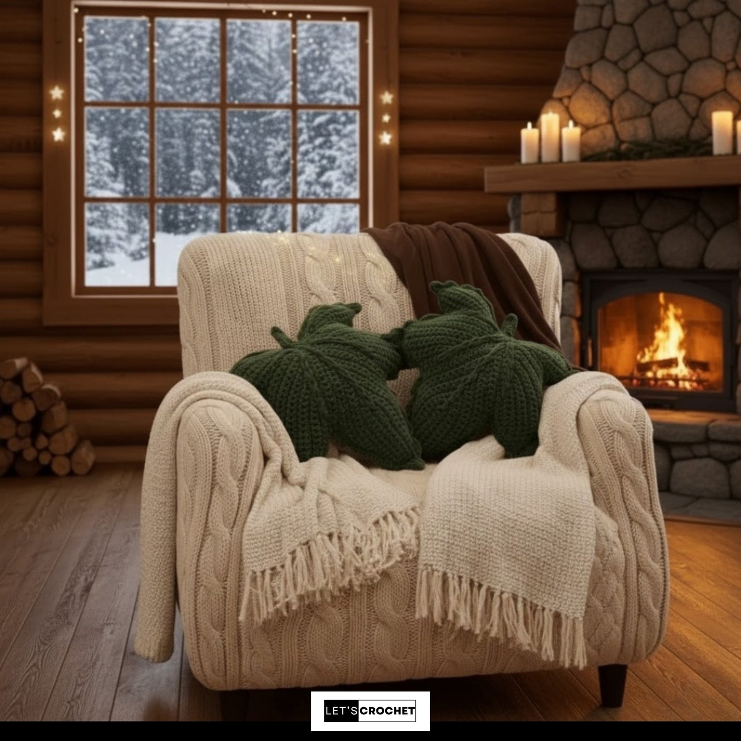 Sculpted Autumn Accent Pillow Crochet Pattern