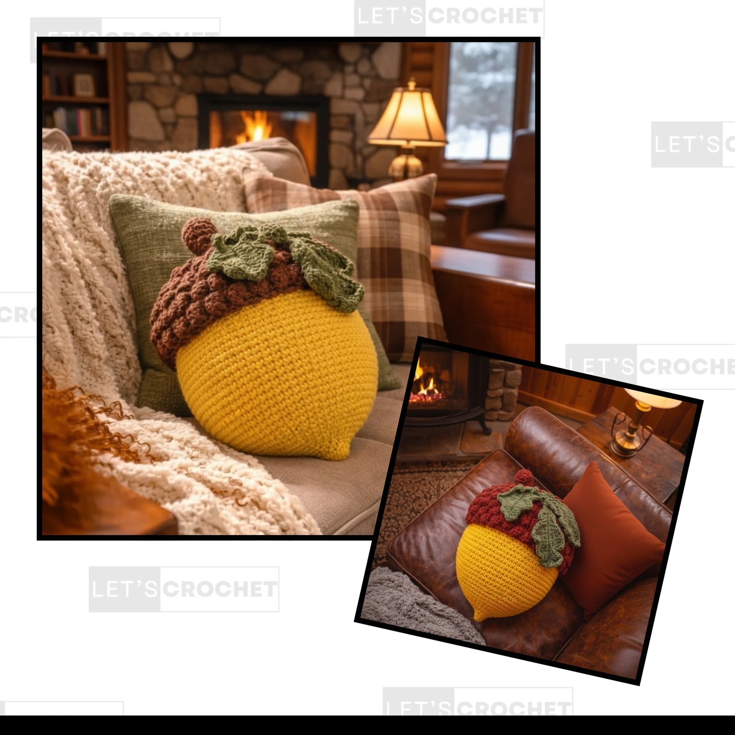 Woodland Cozy Pillow Crochet Pattern