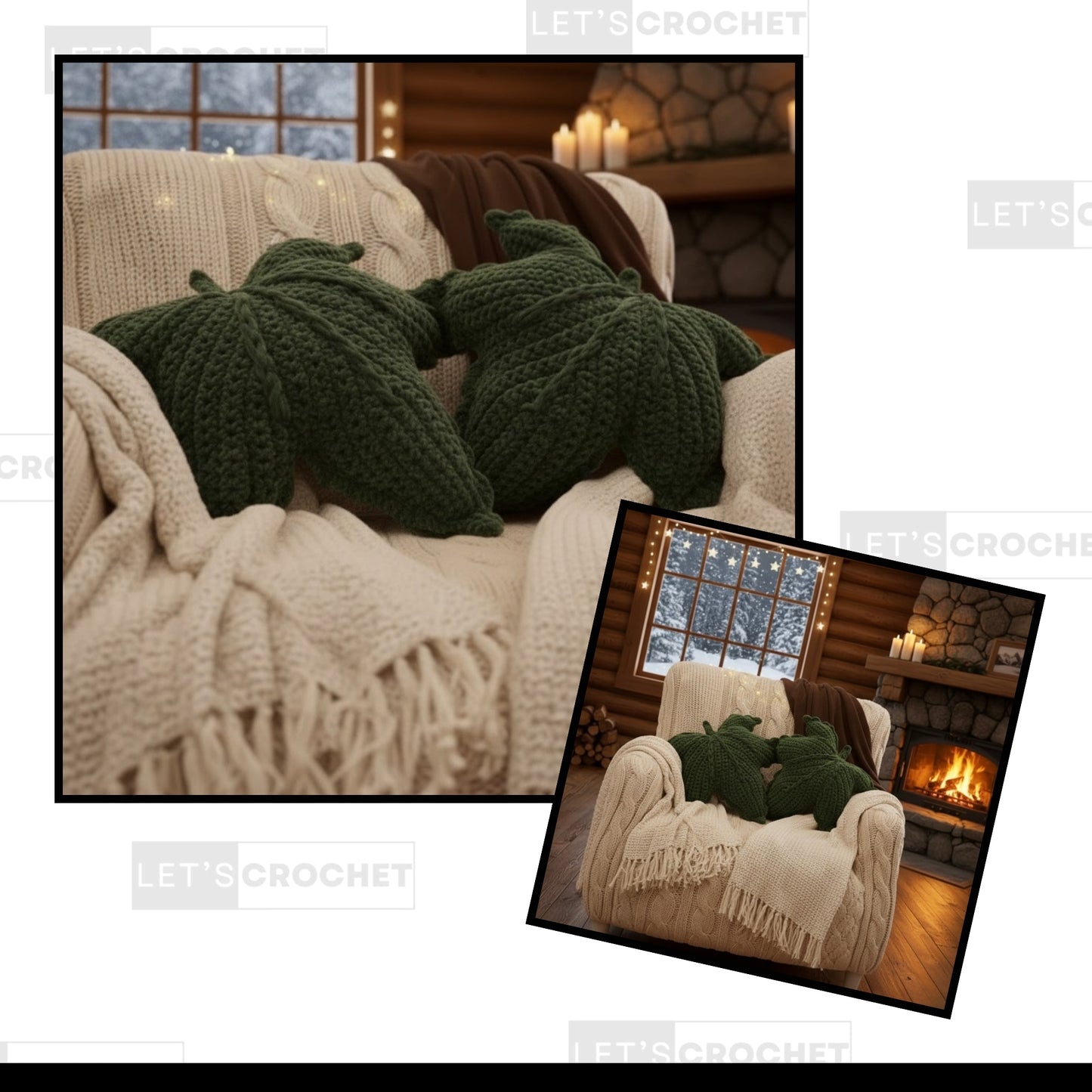 Sculpted Autumn Accent Pillow Crochet Pattern