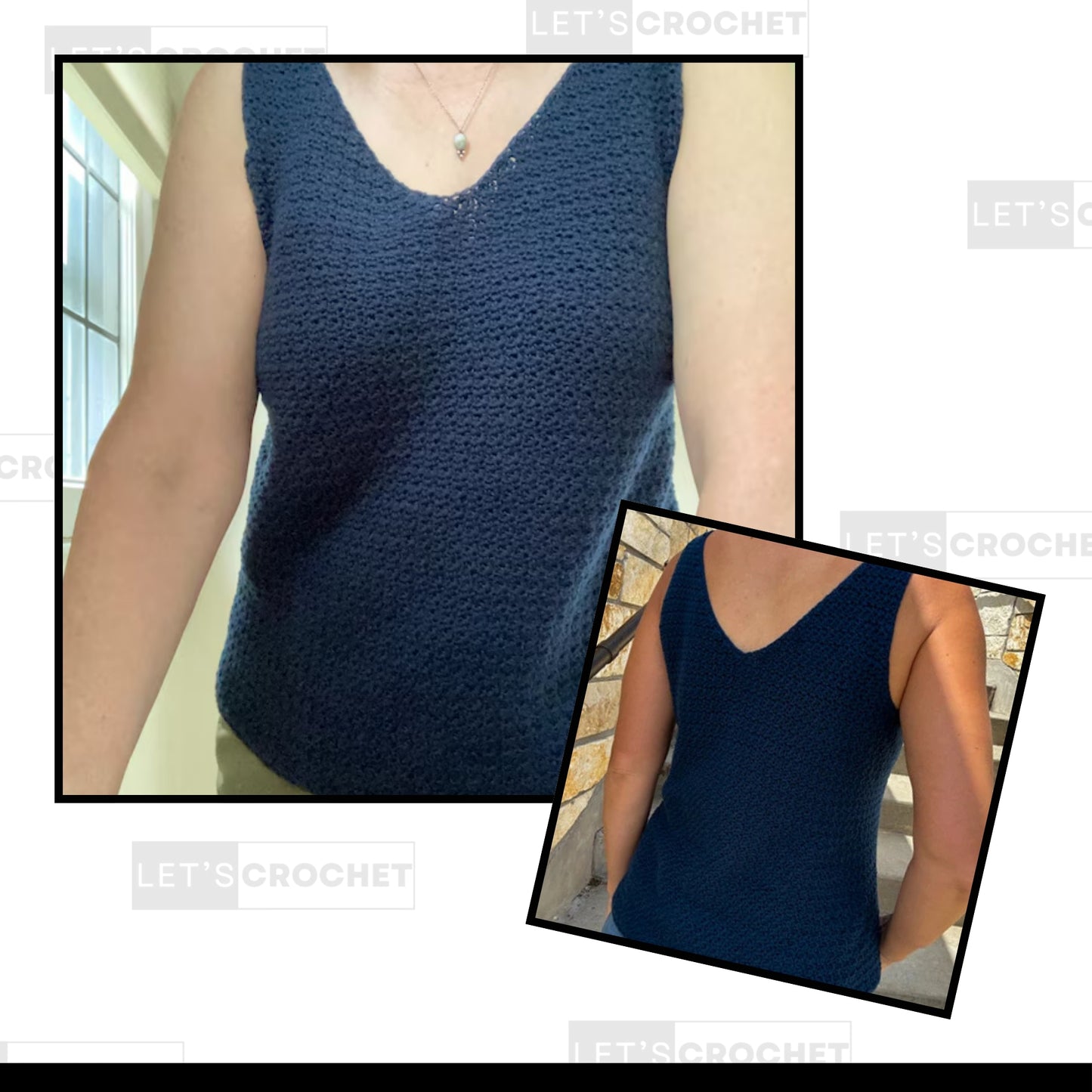 Modern Textured Sleeveless Top Crochet Pattern