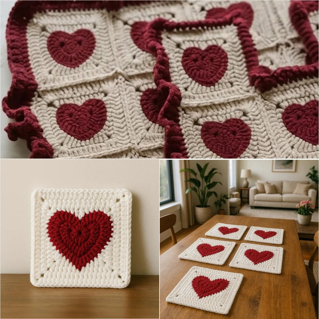 Classic Motif Square Intermediate Crochet Pattern