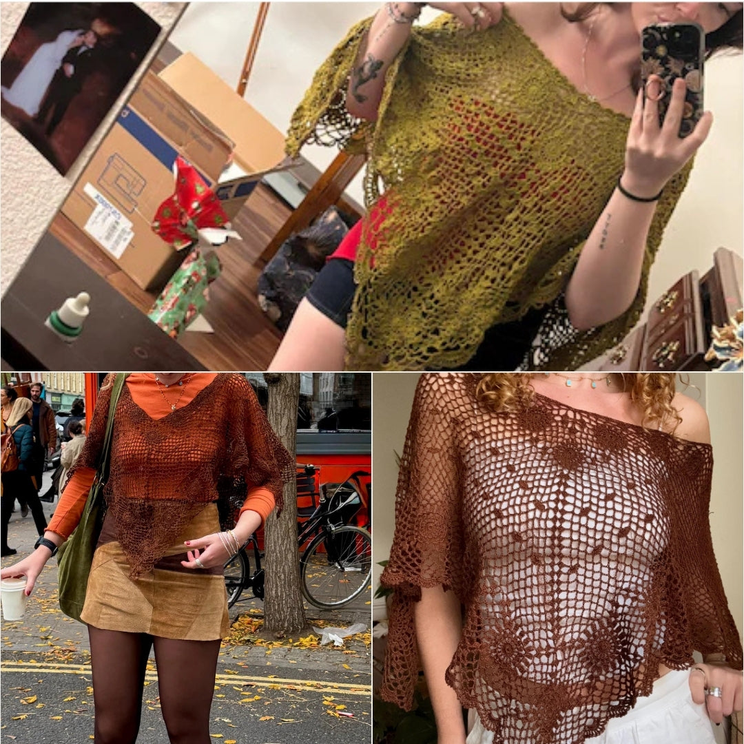 Boho Breeze Layered Wrap Crochet Pattern