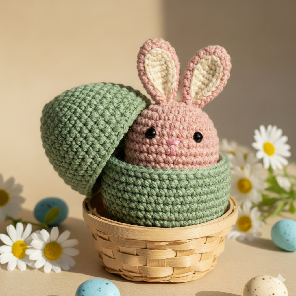 Surprise Bunny in Egg Crochet Pattern