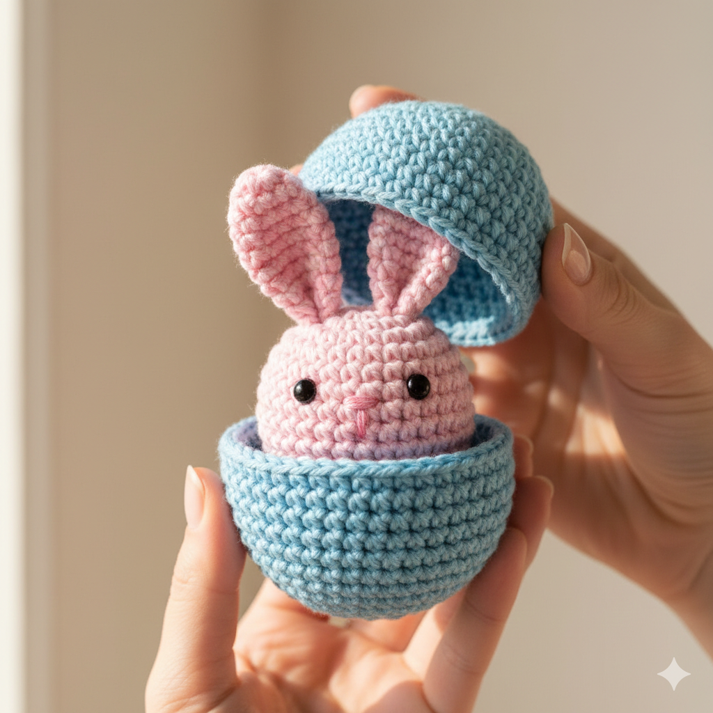Surprise Bunny in Egg Crochet Pattern