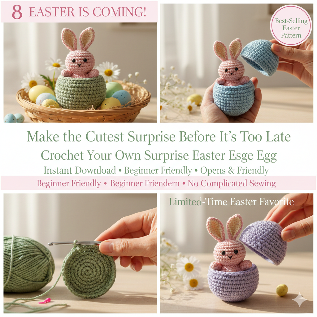 Surprise Bunny in Egg Crochet Pattern