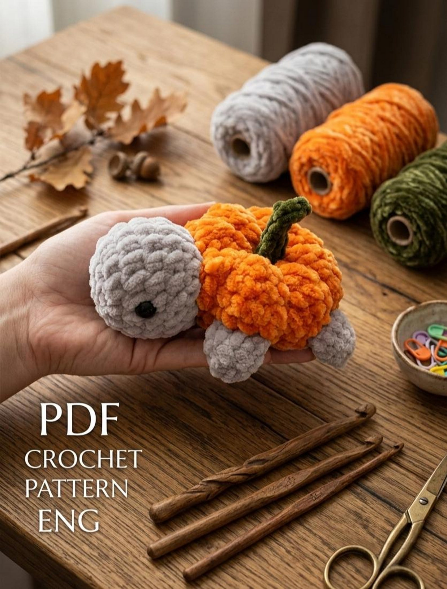 Harvest Shell Tortoise Amigurumi Crochet Pattern