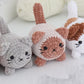 Loaf Cat Family finished crochet detail