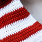 Christmas Elf Hat finished crochet detail