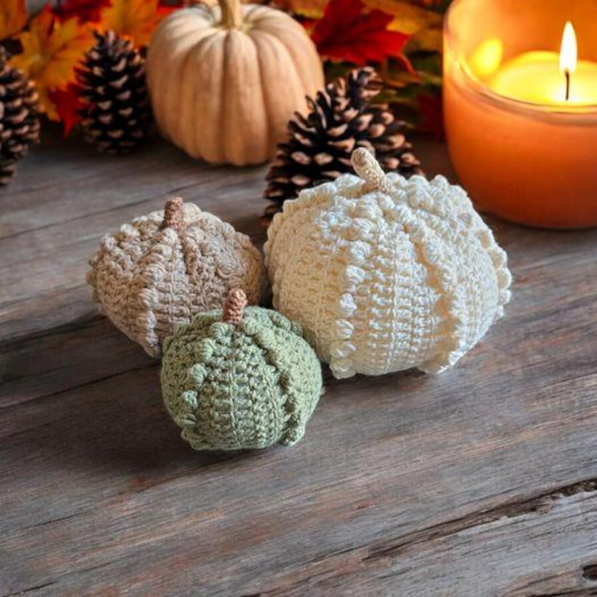 Farmhouse Pumpkin Crochet Pattern Set
